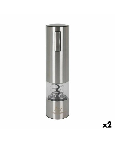 Cavatappi Elettrico per Bottiglie di Vino Santa Clara Acciaio (2 Unità) Cavatappi Elettrico per Bottiglie di Vino Santa Clara Acciaio (2 Unità)