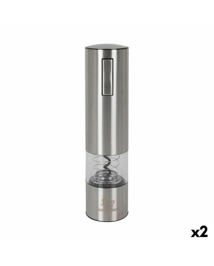 Cavatappi Elettrico per Bottiglie di Vino Santa Clara Acciaio (2 Unità) Cavatappi Elettrico per Bottiglie di Vino Santa Clara Acciaio (2 Unità)