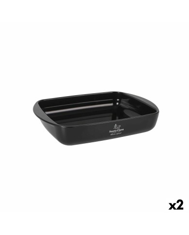 Pirofila da Forno Santa Clara Silicone Vetro Borosilicato Rettangolare 28 x 19,5 x 5 cm (2 Unità) Pirofila da Forno Santa Clara Silicone Vetro Borosilicato Rettangolare 28 x 19,5 x 5 cm (2 Unità)