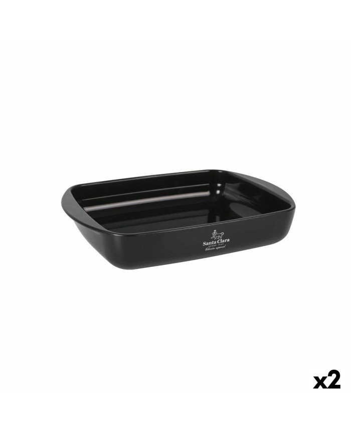 Pirofila da Forno Santa Clara Silicone Vetro Borosilicato Rettangolare 28 x 19,5 x 5 cm (2 Unità) Pirofila da Forno Santa Clara Silicone Vetro Borosilicato Rettangolare 28 x 19,5 x 5 cm (2 Unità)