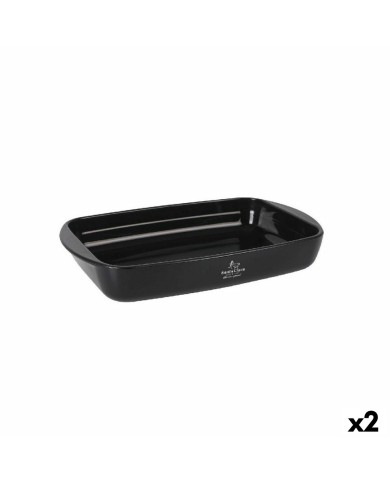 Pirofila da Forno Santa Clara Silicone Vetro Borosilicato Rettangolare 35 x 22,5 x 5,5 cm (2 Unità) Pirofila da Forno Santa Clara Silicone Vetro Borosilicato Rettangolare 35 x 22,5 x 5,5 cm (2 Unità)