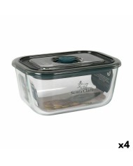 Porta pranzo Ermetico Santa Clara Grigio 850 ml 15,6 x 6,8 cm (4 Unità)