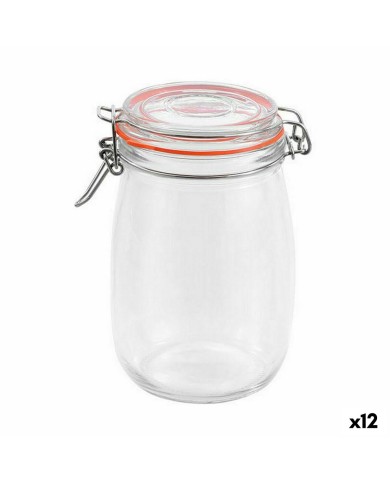 Vaso La Mediterránea Ermetico Vetro 1 L (12 Unità)