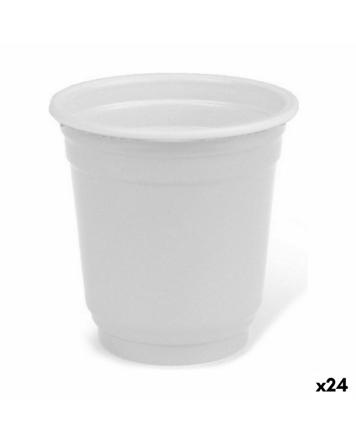 Set di Bicchierini da Chicchetto Algon Riutilizzabile Bianco Plastica 36 Pezzi 50 ml (24 Unità)