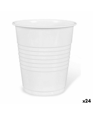 Set di bicchieri riutilizzabili Algon Caffè Bianco Plastica 25 Pezzi 100 ml (24 Unità) Set di bicchieri riutilizzabili Algon Caffè Bianco Plastica 25 Pezzi 100 ml (24 Unità)
