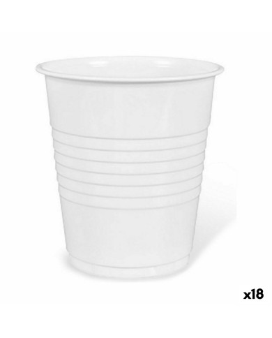 Set di bicchieri riutilizzabili Algon Caffè Bianco Plastica 50 Pezzi 100 ml (18 Unità) Set di bicchieri riutilizzabili Algon Caffè Bianco Plastica 50 Pezzi 100 ml (18 Unità)