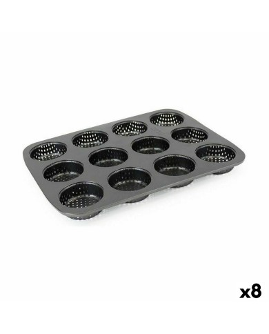 Stampo per Tortini Quttin 29 x 22 x 2,2 cm Perforato 8 Unità Stampo per Tortini Quttin 29 x 22 x 2,2 cm Perforato 8 Unità