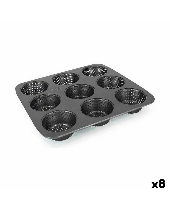 Stampo per Tortini Quttin 32 x 30 x 3,2 cm Perforato 8 Unità Stampo per Tortini Quttin 32 x 30 x 3,2 cm Perforato 8 Unità