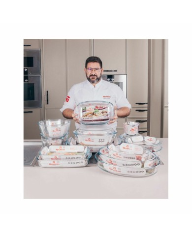 Teglia da Cucina Quttin 725 ml Vetro Ovale (6 Unità) Teglia da Cucina Quttin 725 ml Vetro Ovale (6 Unità)