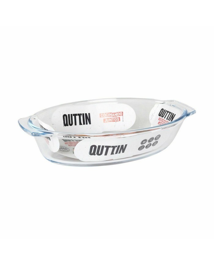 Teglia da Cucina Quttin 725 ml Vetro Ovale (6 Unità) Teglia da Cucina Quttin 725 ml Vetro Ovale (6 Unità)