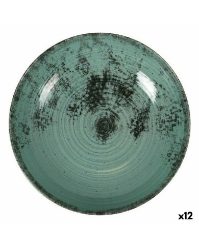 Piatto Fondo La Mediterránea Aspe Turchese Ø 22,7 x 5 cm (12 Unità)