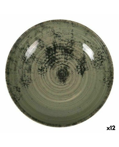 Piatto Fondo La Mediterránea Aspe Verde Ø 22,7 x 5 cm (12 Unità)