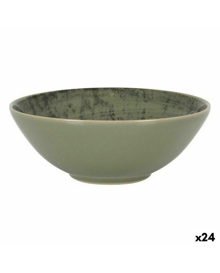 Ciotola La Mediterránea Aspe Verde Ø 16,3 x 6,1 cm (24 Unità)