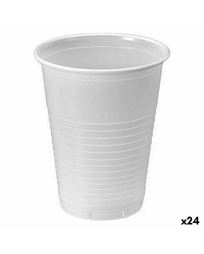 Set di bicchieri riutilizzabili Algon Bianco 25 Pezzi 200 ml (24 Unità) Set di bicchieri riutilizzabili Algon Bianco 25 Pezzi 200 ml (24 Unità)