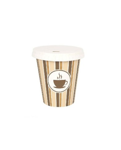 Set di Bicchieri Algon Con coperchio Monouso Caffè Cartone 6 Pezzi 250 ml (20 Unità) Set di Bicchieri Algon Con coperchio Monouso Caffè Cartone 6 Pezzi 250 ml (20 Unità)