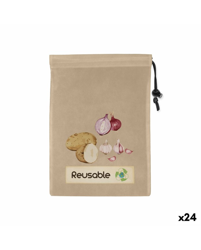 Sacchetto Riutilizzabile per Alimenti Quttin TNT (Non Woven) 44,5 x 29,5 cm (24 Unità)