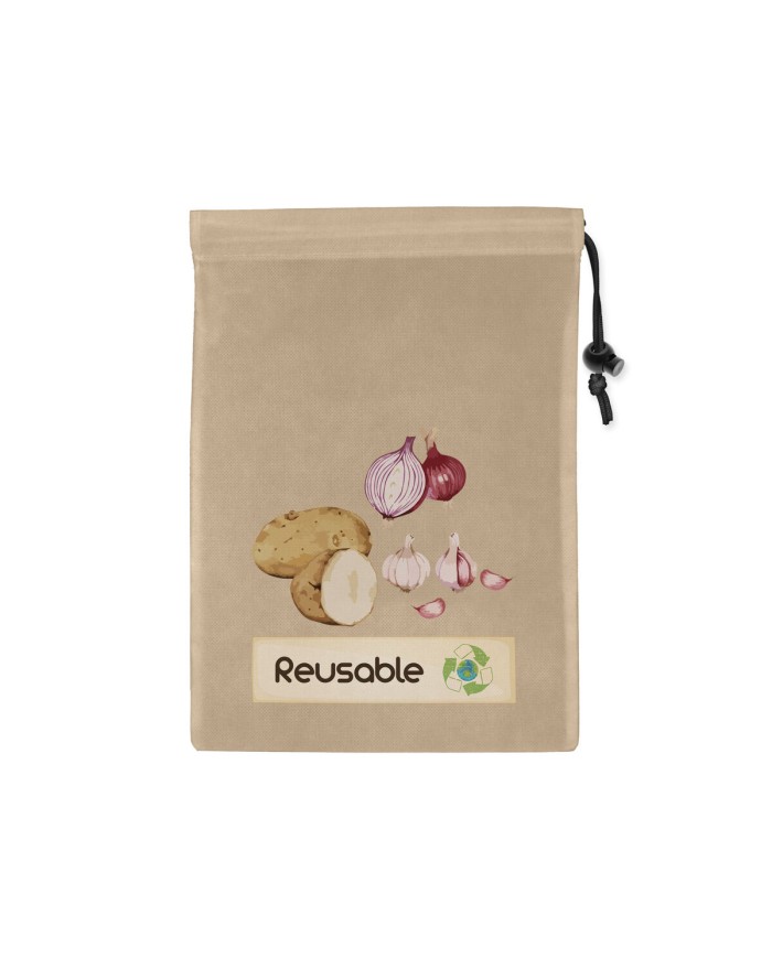 Sacchetto Riutilizzabile per Alimenti Quttin TNT (Non Woven) 44,5 x 29,5 cm (24 Unità)