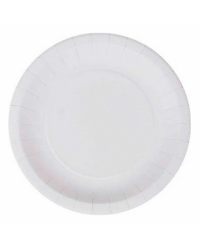 Set di piatti Algon Monouso Cartone Bianco 25 Pezzi 20 cm (36 Unità)