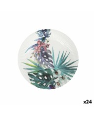 Set di piatti Algon Monouso Cartone Tropicale 8 Pezzi 23 cm (24 Unità) Set di piatti Algon Monouso Cartone Tropicale 8 Pezzi 23 cm (24 Unità)