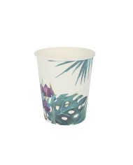 Set di Bicchieri Algon Monouso Cartone Tropicale 10 Pezzi 250 ml (24 Unità) Set di Bicchieri Algon Monouso Cartone Tropicale 10 Pezzi 250 ml (24 Unità)