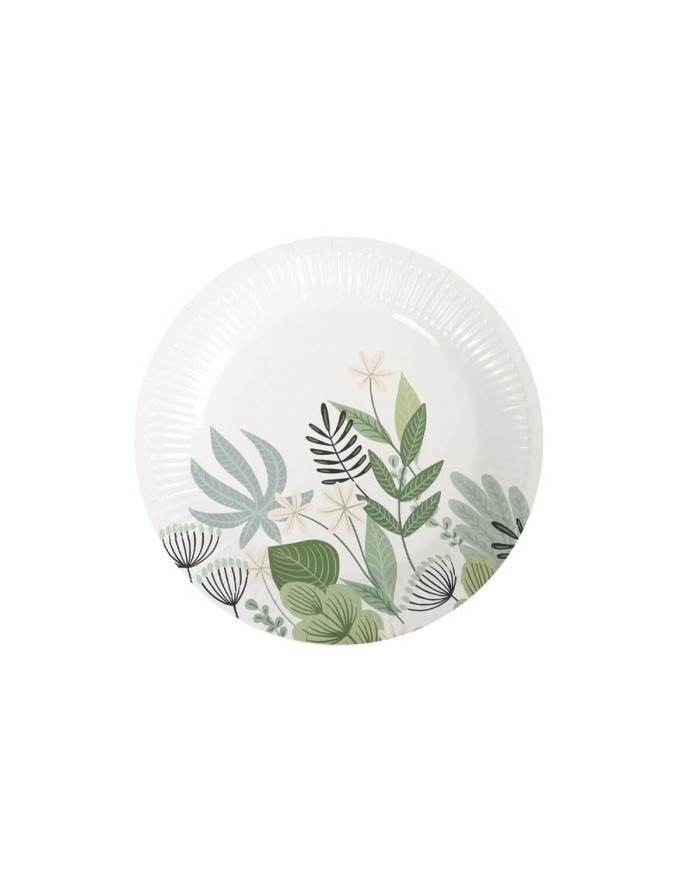 Set di piatti Algon Monouso Cartone Floreale 10 Pezzi 20 cm (24 Unità) Set di piatti Algon Monouso Cartone Floreale 10 Pezzi 20 cm (24 Unità)