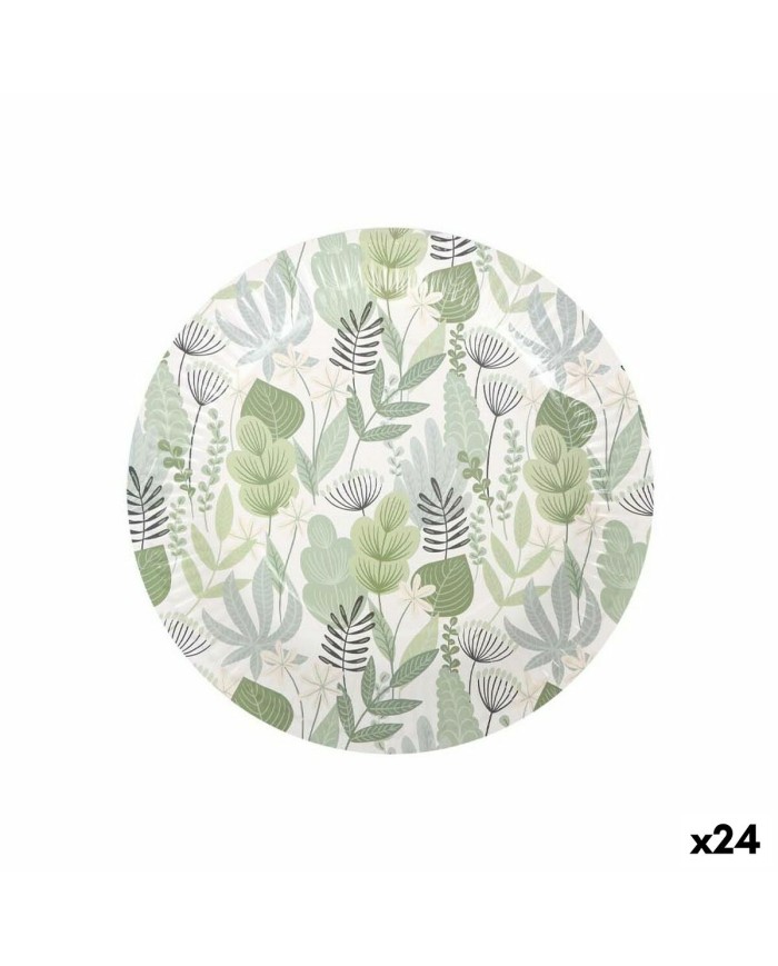 Set di piatti Algon Monouso Cartone Floreale 3 Pezzi 28 cm (24 Unità) Set di piatti Algon Monouso Cartone Floreale 3 Pezzi 28 cm (24 Unità)