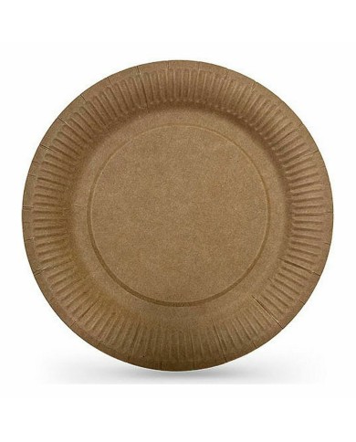 Set di piatti Algon Monouso carta kraft 12 Pezzi 18 cm (24 Unità)