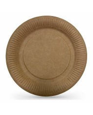 Set di piatti Algon Monouso carta kraft 12 Pezzi 18 cm (24 Unità)