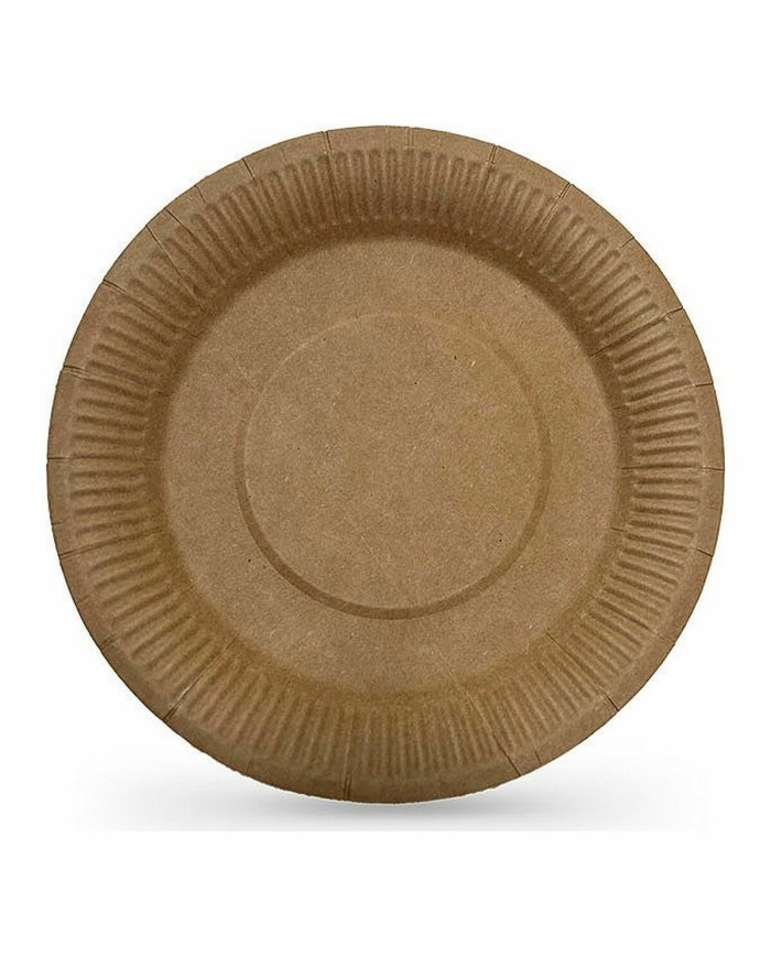 Set di piatti Algon Monouso carta kraft 10 Pezzi 23 cm (18 Unità)