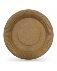 Set di piatti Algon Monouso carta kraft 10 Pezzi 23 cm (18 Unità)