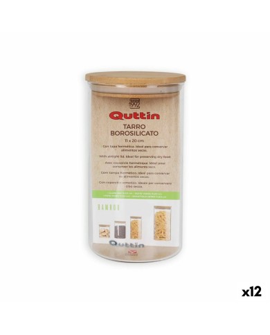 Vaso Quttin Silicone Vetro Borosilicato 1,45 L (12 Unità) Vaso Quttin Silicone Vetro Borosilicato 1,45 L (12 Unità)
