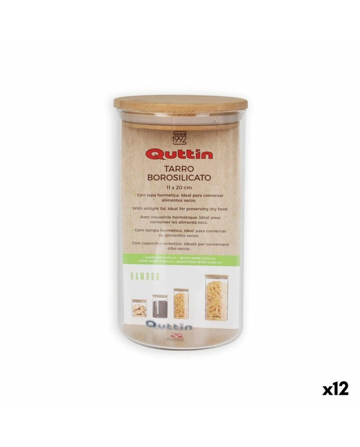 Vaso Quttin Silicone Vetro Borosilicato 1,45 L (12 Unità)