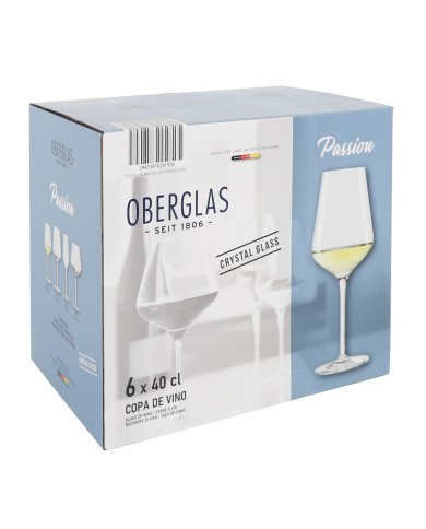 Set di calici da vino Inde Passion 400 ml 6 Pezzi Set di calici da vino Inde Passion 400 ml 6 Pezzi