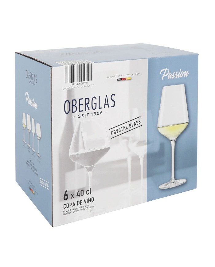 Set di calici da vino Inde Passion 400 ml 6 Pezzi