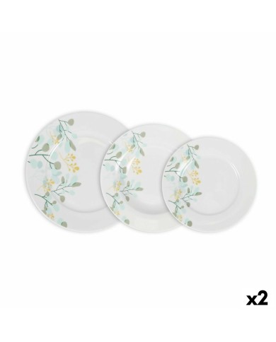 Set di Stoviglie La Mediterránea Rivoli Rotonda 18 Pezzi (2 Unità)