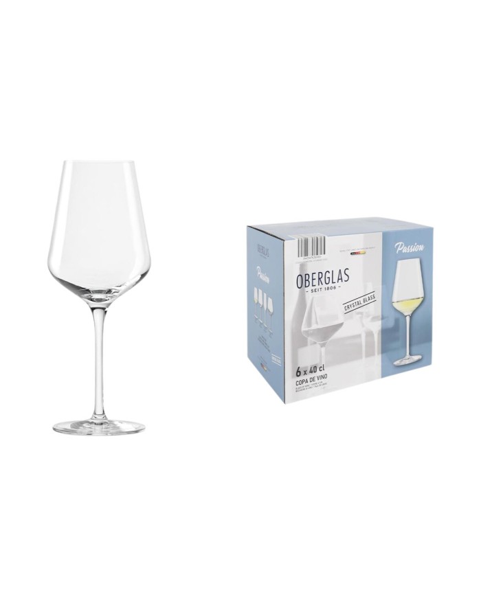 Set di calici da vino Inde Passion 400 ml 6 Pezzi