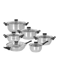 Batteria da Cucina Quttin Genova 12 Pezzi (2 Unità) Batteria da Cucina Quttin Genova 12 Pezzi (2 Unità)