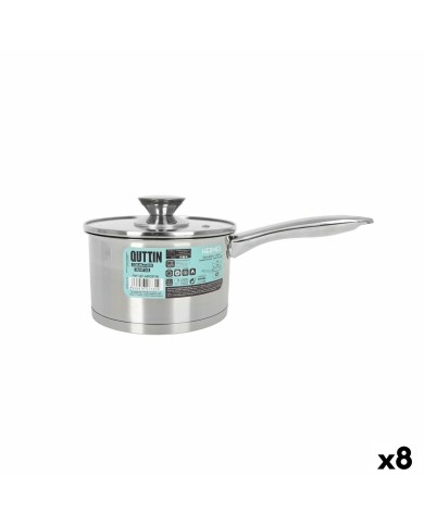 Casseruola con Coperchio Quttin Hermes 1,8 L Acciaio (8 Unità) Casseruola con Coperchio Quttin Hermes 1,8 L Acciaio (8 Unità)