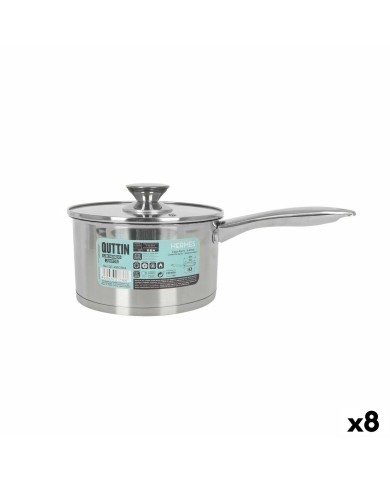 Casseruola con Coperchio Quttin Hermes 2,2 L Acciaio (8 Unità) Casseruola con Coperchio Quttin Hermes 2,2 L Acciaio (8 Unità)