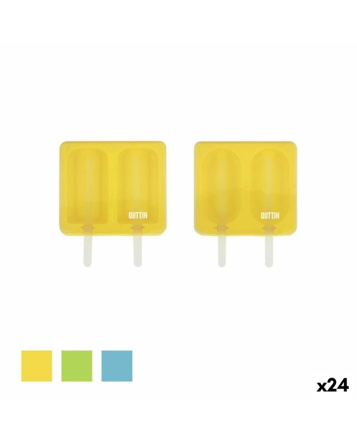Stampo per Gelati Quttin Doppia Silicone 11,5 x 13,3 x 3 cm (24 Unità) Stampo per Gelati Quttin Doppia Silicone 11,5 x 13,3 x 3 cm (24 Unità)