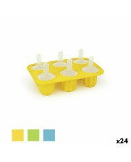 Stampo per Gelati Quttin Forme Silicone 18 x 5,3 x 12,3 cm (24 Unità)