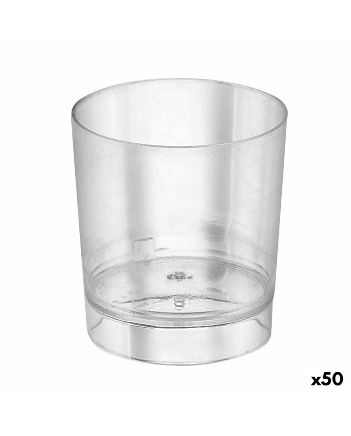 Set di Bicchierini da Chicchetto Algon Riutilizzabile Trasparente 10 Pezzi 35 ml (50 Unità)