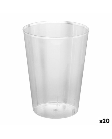 Set di bicchieri riutilizzabili Algon Sidro Trasparente 10 Pezzi 480 ml (20 Unità)