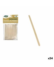 Set per la rimozione del caffè Algon Legno 100 Pezzi 110 x 1 x 5 mm (24 Unità)