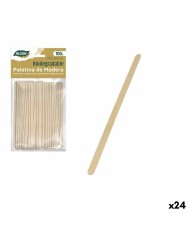 Set per la rimozione del caffè Algon Legno 100 Pezzi 110 x 1 x 5 mm (24 Unità)