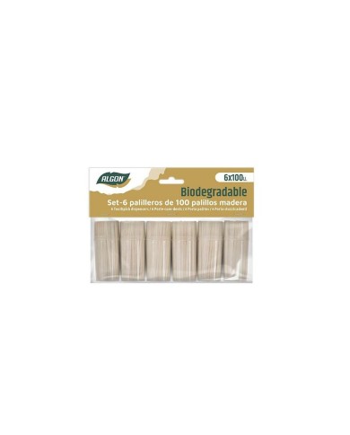 Stuzzicadenti Algon Legno 600 Pezzi (18 Unità) Stuzzicadenti Algon Legno 600 Pezzi (18 Unità)