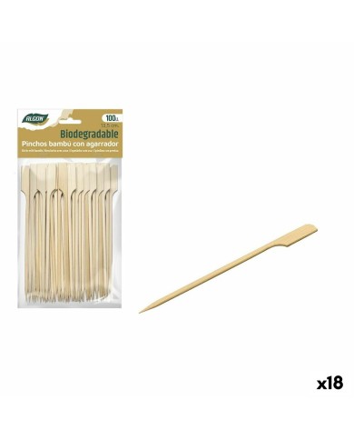 Set di Spiedini per Barbecue Algon Bambù 100 Pezzi 13,5 cm (18 Unità) Set di Spiedini per Barbecue Algon Bambù 100 Pezzi 13,5 cm (18 Unità)