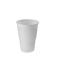 Set di bicchieri riutilizzabili Algon Plastica Bianco 15 Pezzi 330 ml (24 Unità)