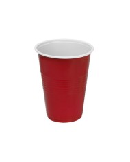 Set di bicchieri riutilizzabili Algon Plastica Rosso 10 Pezzi 450 ml (18 Unità)