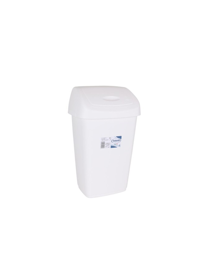 Cestino Tontarelli Aurora Bianco 9L Con coperchio (12 Unità) Cestino Tontarelli Aurora Bianco 9L Con coperchio (12 Unità)